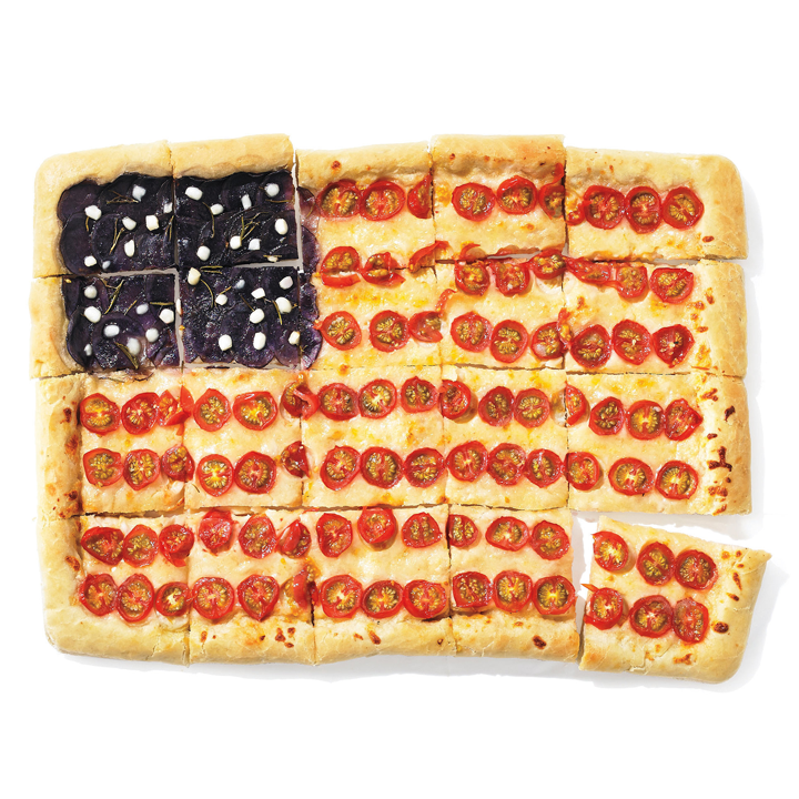 American Flag Pizza Pie