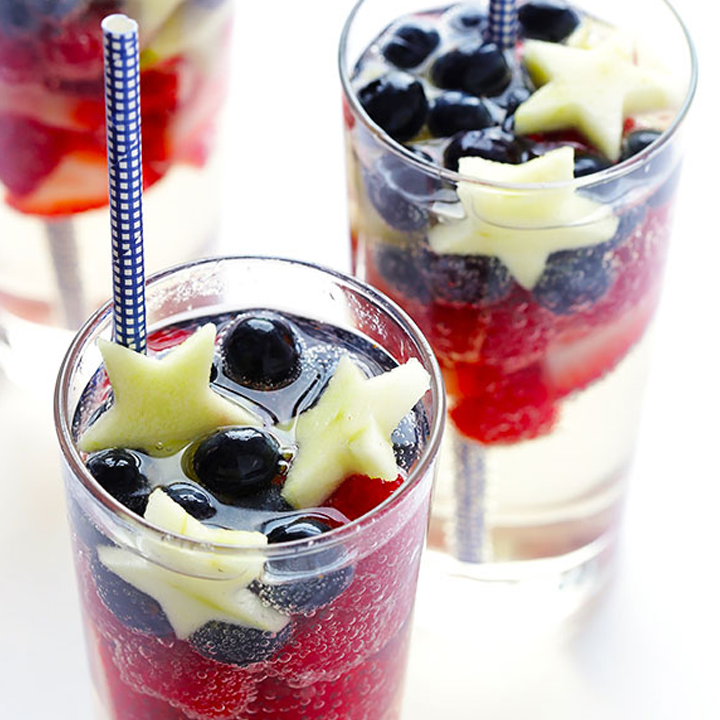 SPARKLING RED, WHITE AND BLUE SANGRIA