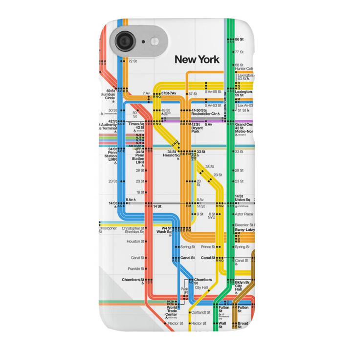 MTA NYC Subway Map iPhone Case