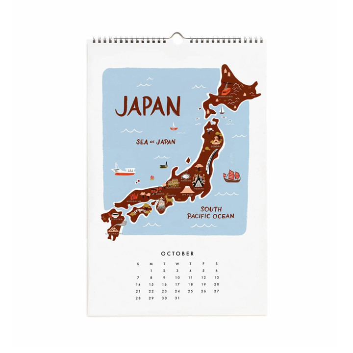 Wall Calendar Maps of the World