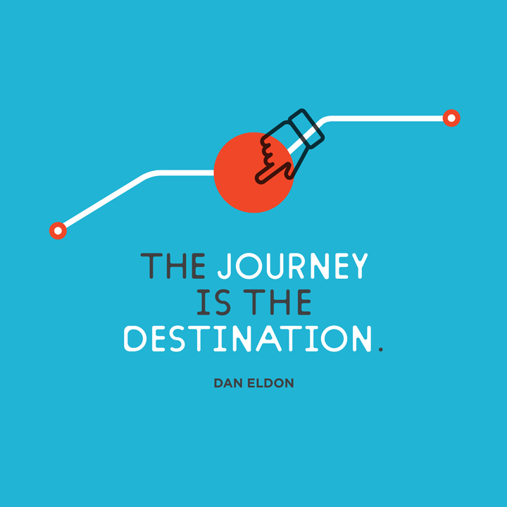 The journey is the destination. Dan Eldon