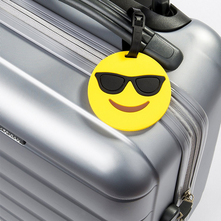 emoji luggage tag