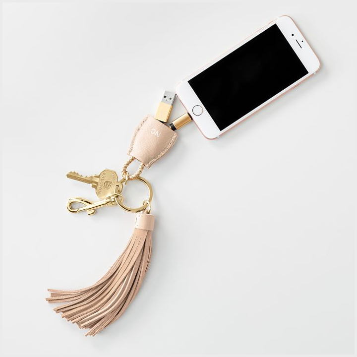 Power Up Lightning to USB Tassel Keychain