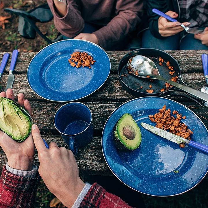 enamel camping dishes