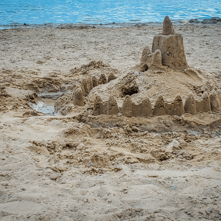 Try your hand at sandcastle building