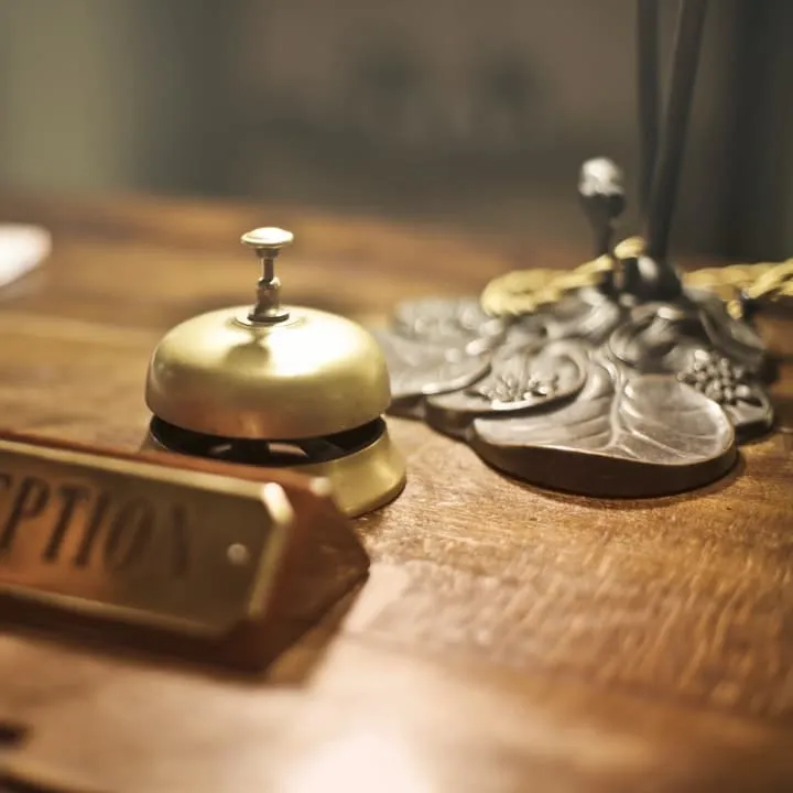 Reserve a room under your first initial and last name.