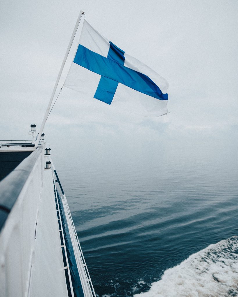 Travel To Finland Flag