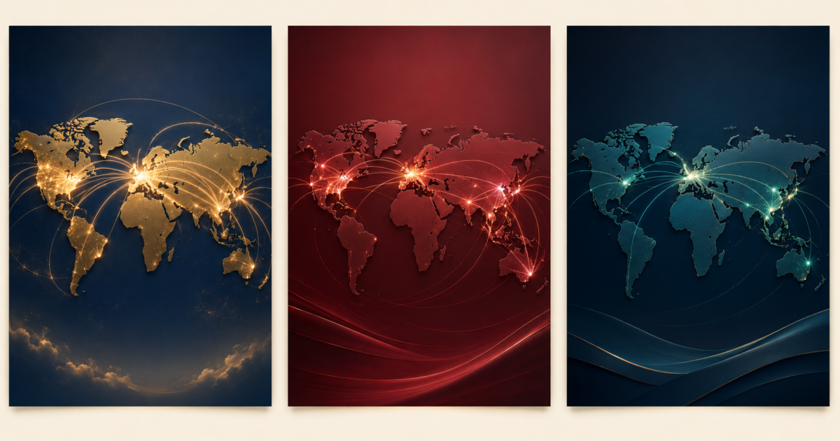 Visual comparison chart of Star Alliance OneWorld and SkyTeam showing member airlines and route coverage by region